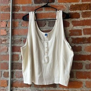 Old Navy Waffle Knit Tank Lounge Top Plus Size 2xl